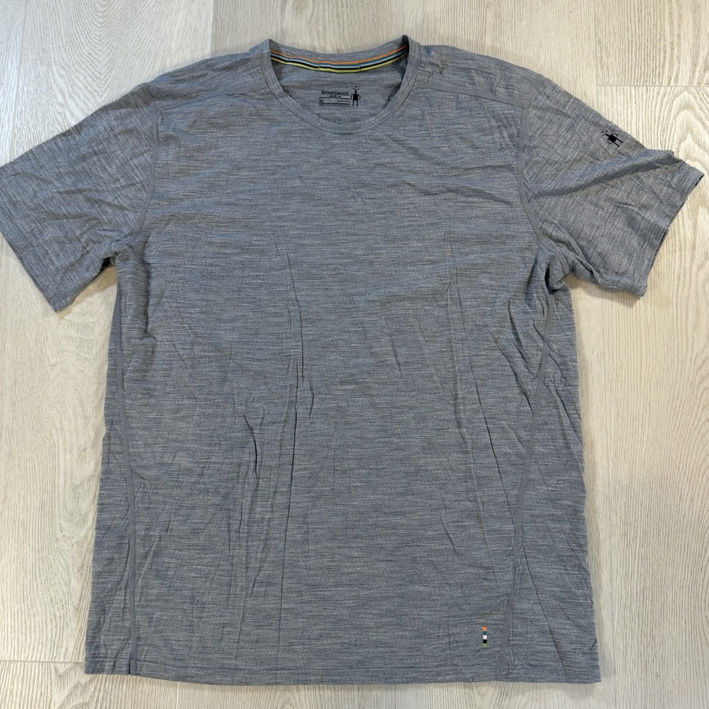 Smartwool Merino Sport 150 Men's XL Grey Wool Blend Short Sleeve T Shirt